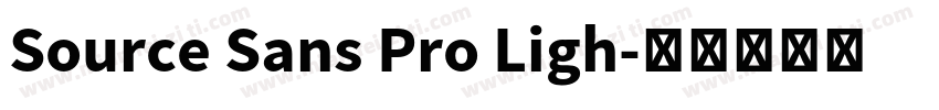 Source Sans Pro Ligh字体转换